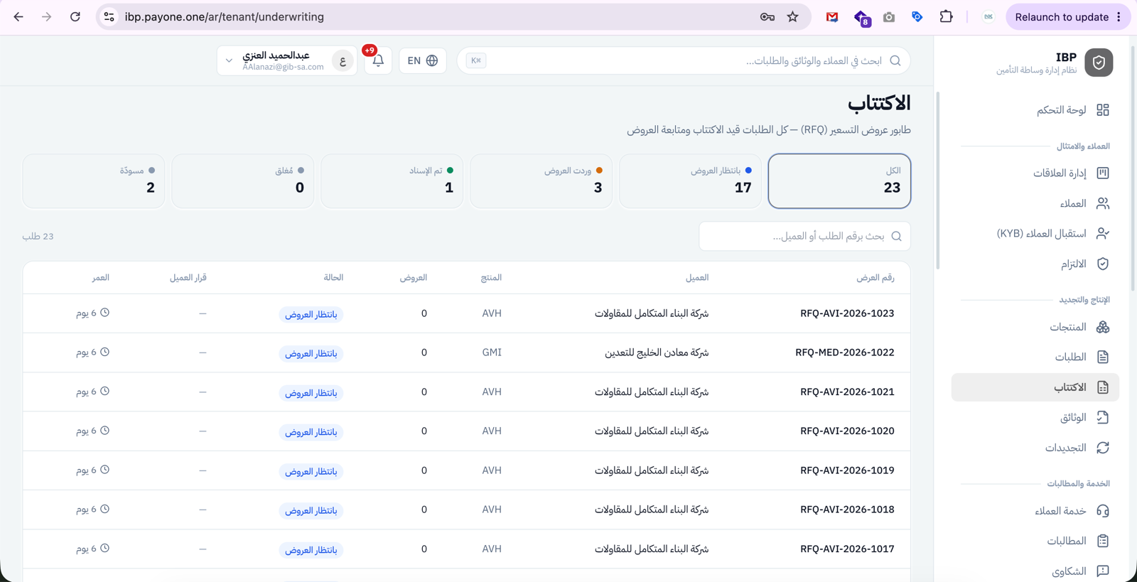 الاكتتاب